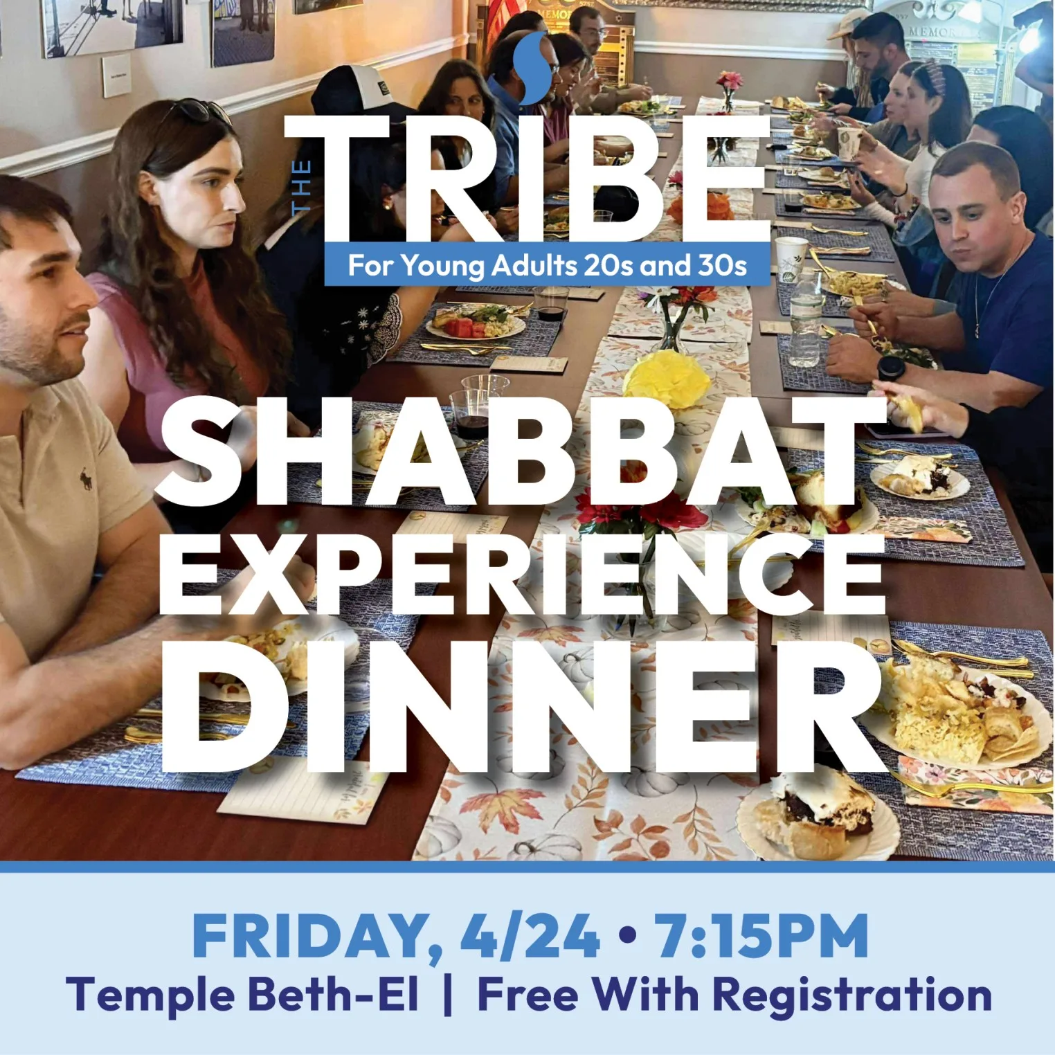 TRIBE - Shabbat Experience Dinner at TBE