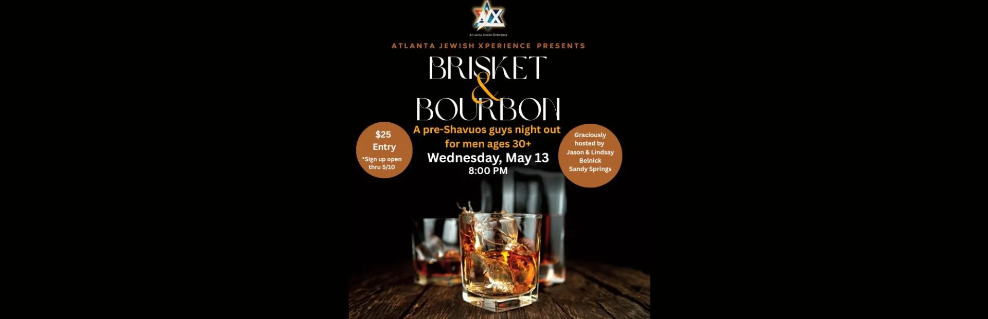 Brisket & Bourbon Guys Night Out May