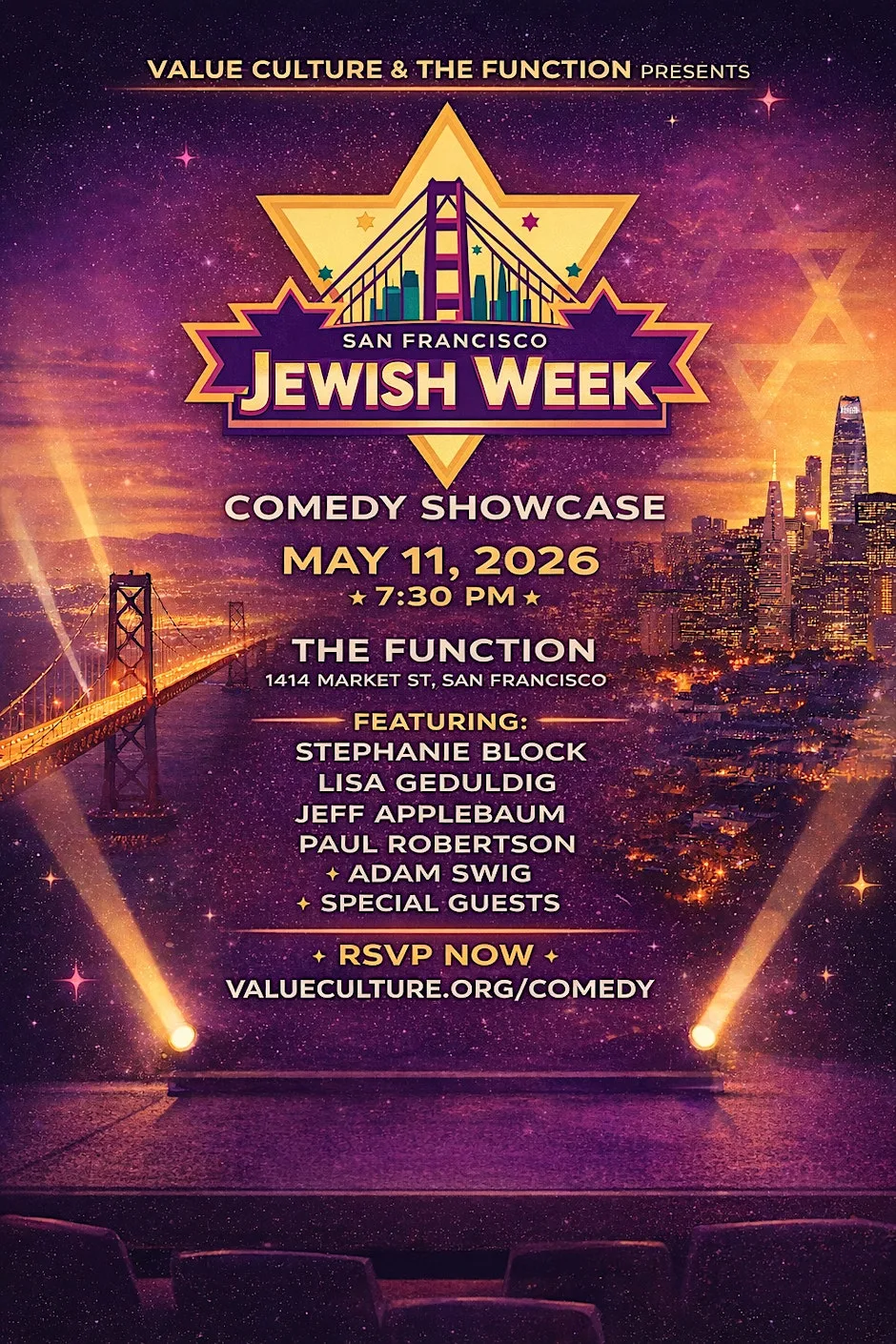 San Francisco Jewish Week Comedy Showcase at The Function