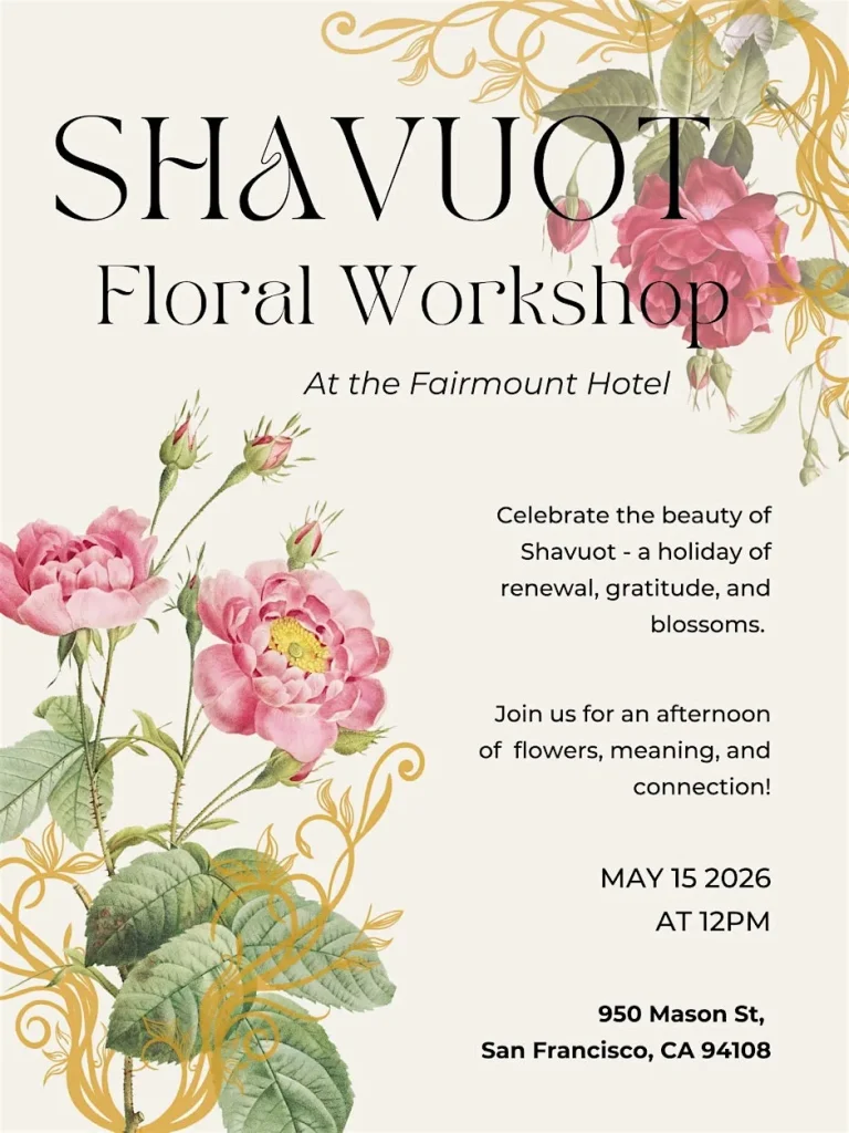 Shavuot Floral Workshop