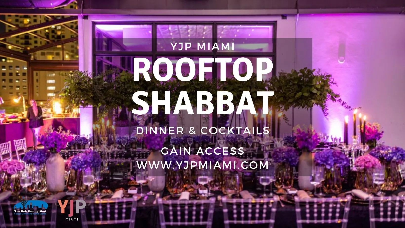 YJP Miami Rooftop Shabbat Dinner