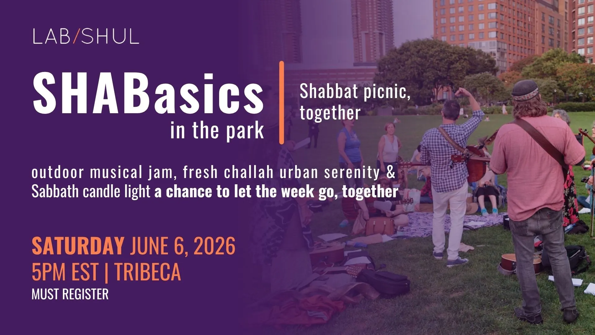 SHABasics in the Park with Rabbi Amichai
