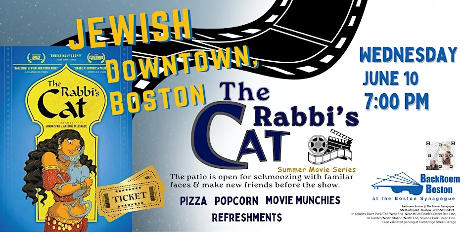 Jewish Downtown, Boston Movie Series - The Rabbi's Cat