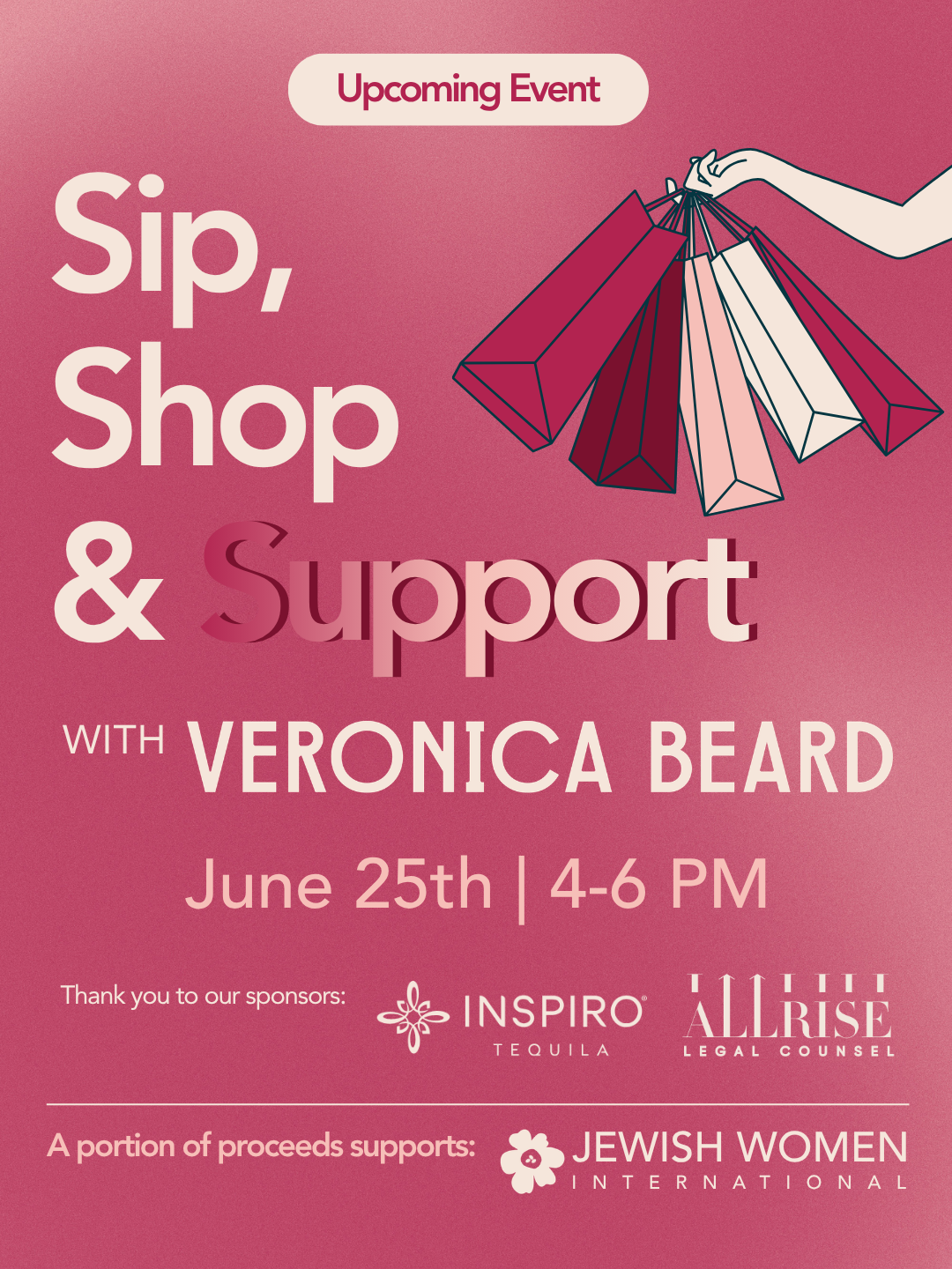 Sip, Shop & Support at Veronica Beard