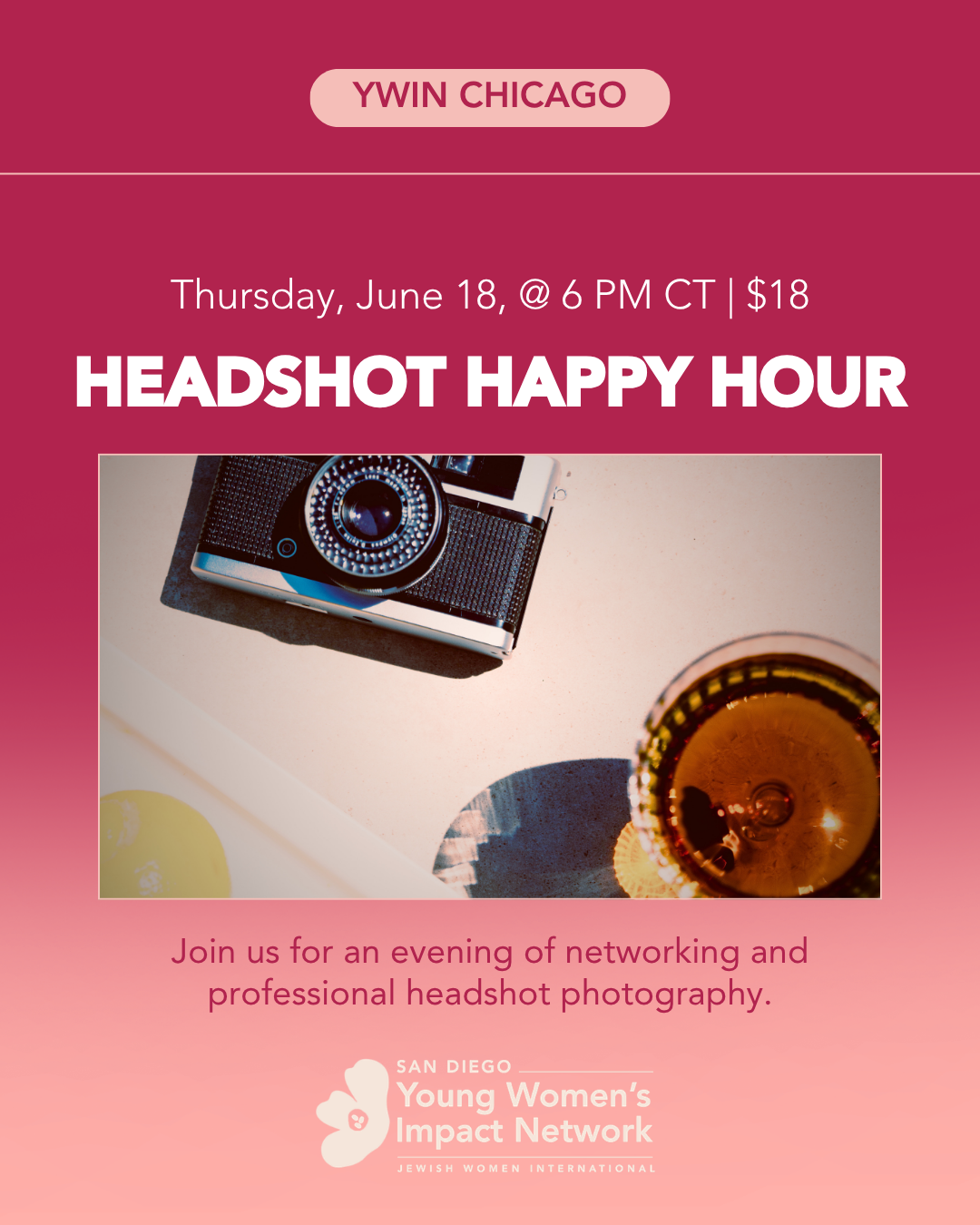 YWIN Chicago: Headshot Happy Hour
