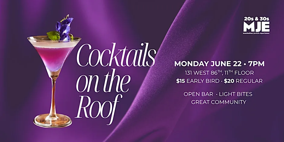 Cocktails on the Roof | Happy Hour | 20s 30s YJPs