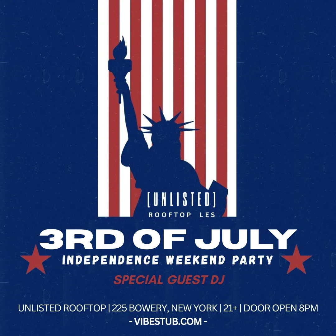 4th Of July Weekend Rooftop Party @ Unlisted (Friday July 3rd)