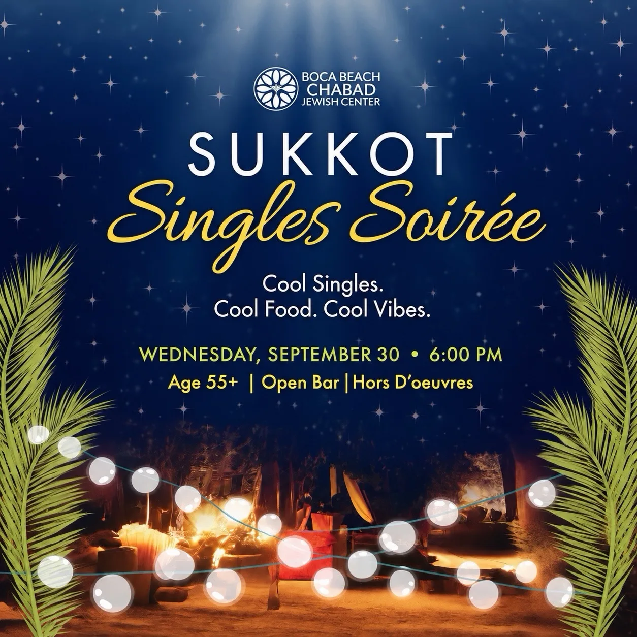 Sukkot Singles Soirée