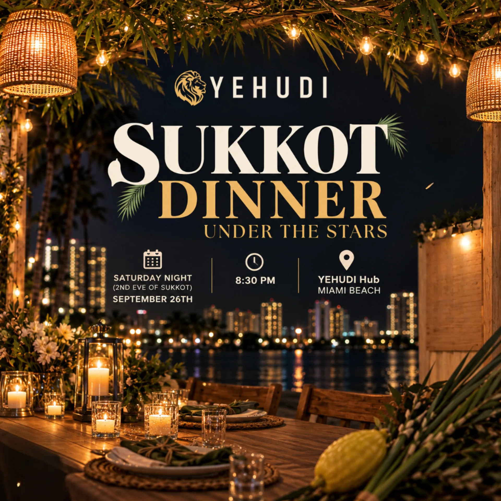 Sukkot Dinner Under the Stars