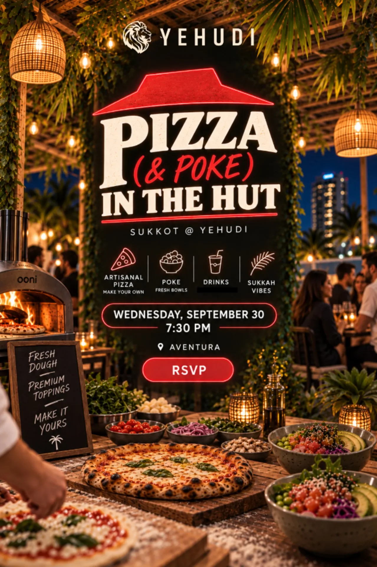 Pizza (& Poke) in the Hut