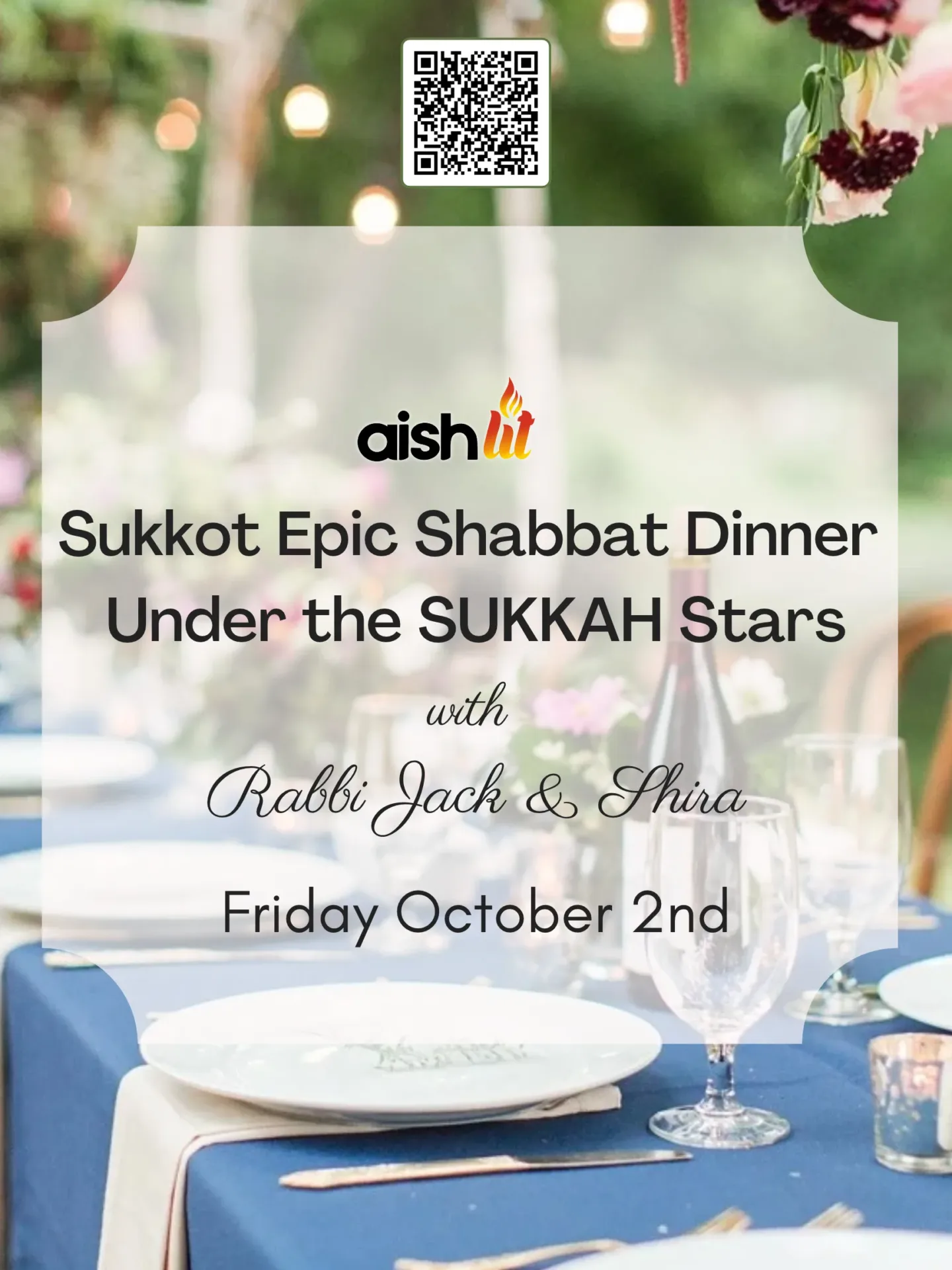 Aish Shabbat Dinner